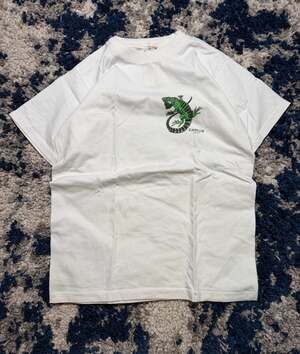 Vintage Best Cancun Mexico Iguana Graphic T-Shirt White Small